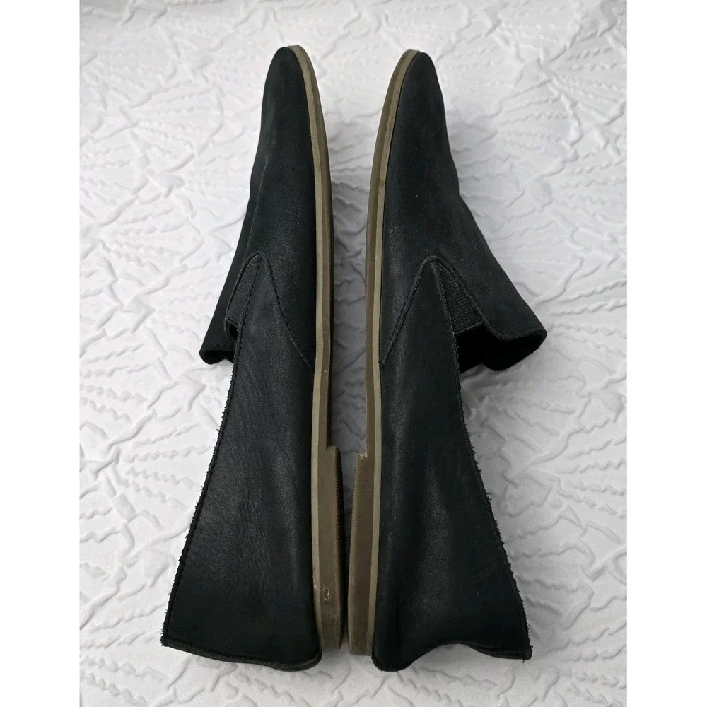 Lucky Brand Women's Black Leather‎ Loafers Flats Size 9/9.5